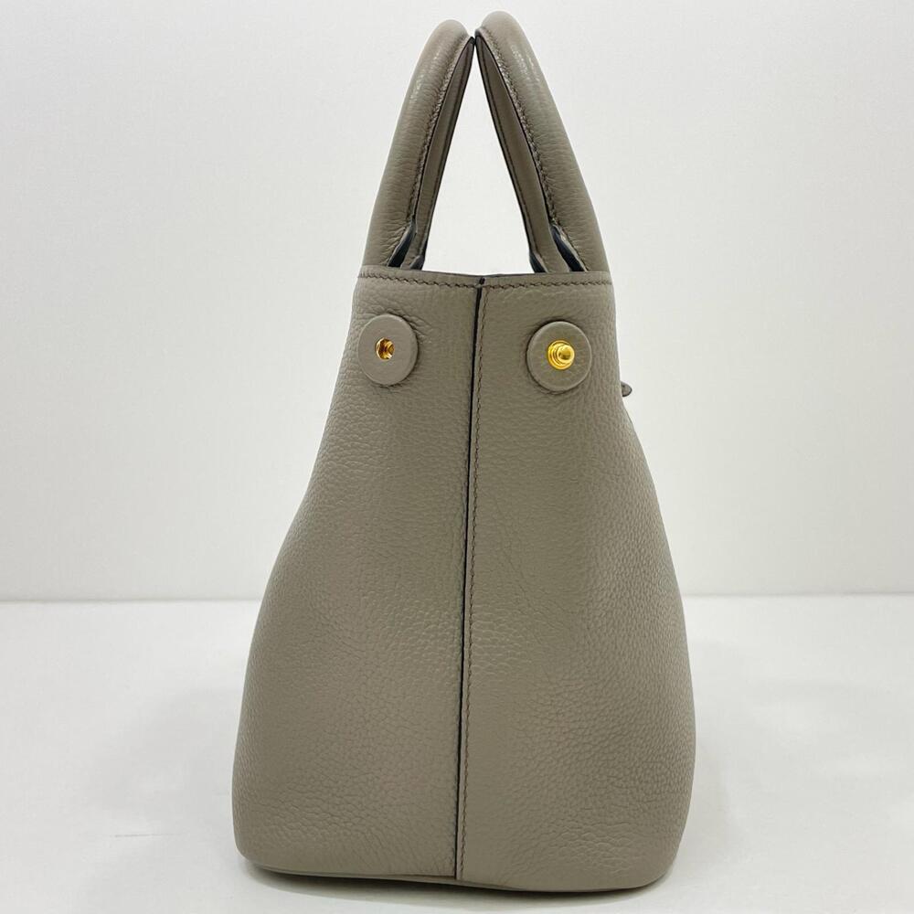 Prada Vitello Phenix Shopping Tote Bag Gray Argilla - Picture 5 of 15